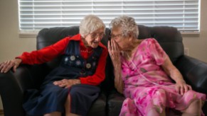 Thelma and Lela sharing secrets of living to 100+
